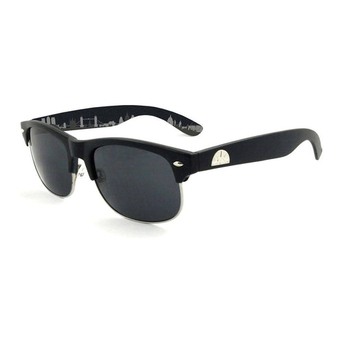 Load image into Gallery viewer, East Village Classic &#39;Tyson&#39; Retro Sunglasses in Matt Black Rubber
