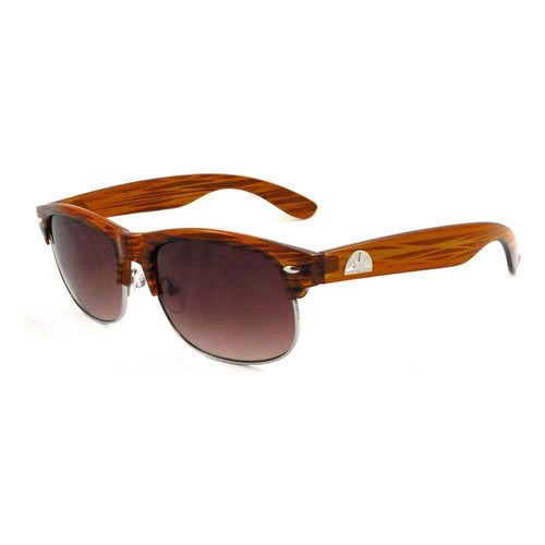 Load image into Gallery viewer, East Village Classic &#39;Tyson&#39; Retro Sunglasses With Wood Effect
