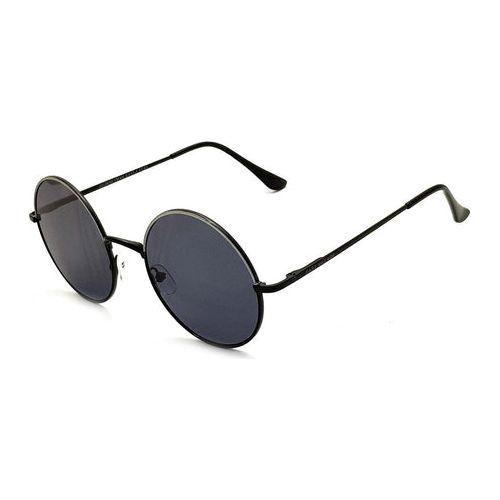 Load image into Gallery viewer, East Village &#39;Journeyman&#39; Metal Round Sunglasses Black &amp; White With
