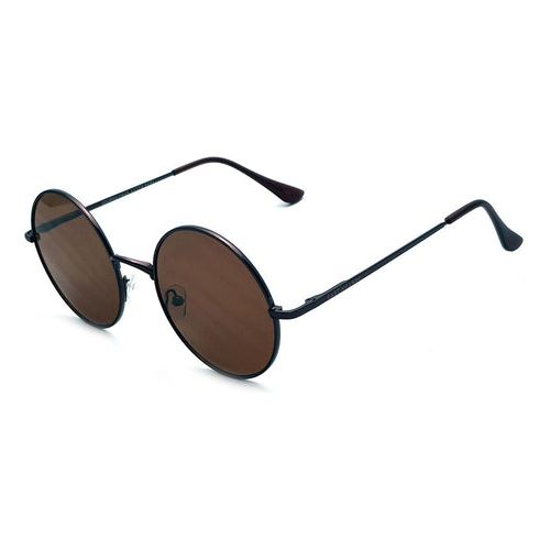 Load image into Gallery viewer, East Village &#39;Journeyman&#39; Metal Round Sunglasses Copper With Brown
