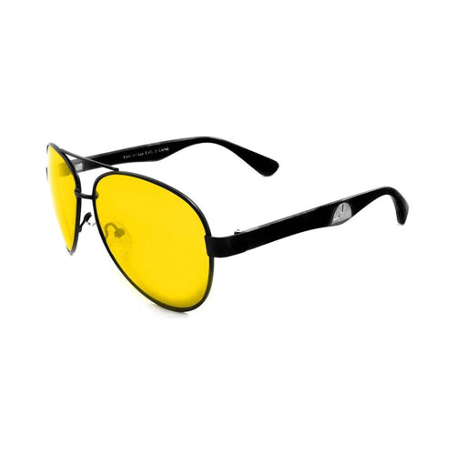 Load image into Gallery viewer, East Village Metal Frame &#39;Caine&#39; Aviator Sunglasses in Matt Black
