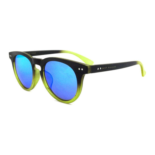 Load image into Gallery viewer, East Village &#39;Moon&#39; Preppy Two-Tone Sunglasses In Black/Green
