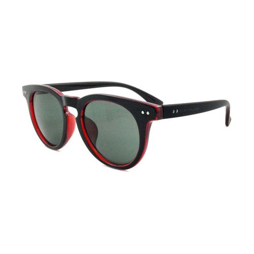 Load image into Gallery viewer, East Village &#39;Moon&#39; Preppy Two-Tone Sunglasses In Black/Red
