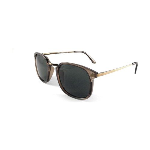 Load image into Gallery viewer, East Village Square &#39;Joe&#39; Metal Bridge Crystal Brown Sunglasses
