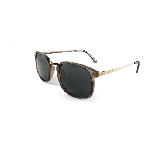 Load image into Gallery viewer, East Village Square &#39;Joe&#39; Metal Bridge Crystal Brown Sunglasses
