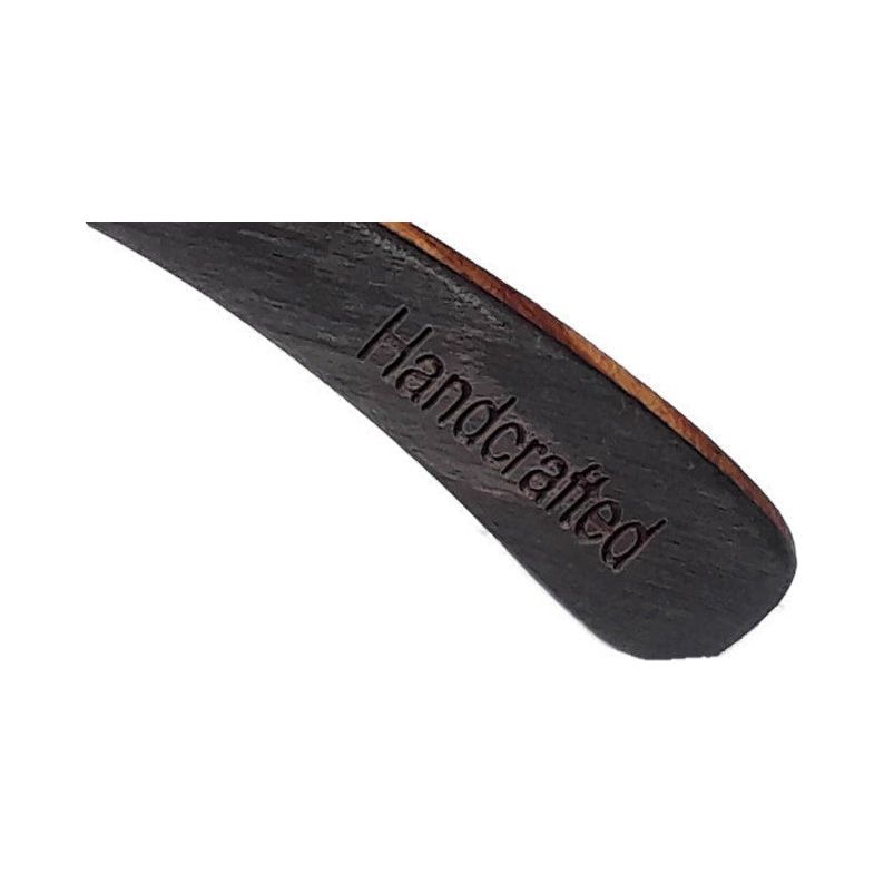 Full Wood, Half Rim Wooden Sunglasses With Bamboo Case, Tea Colored