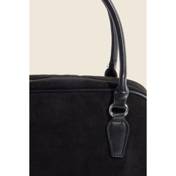 Fame Faux Leather Handle Boxy Handbag - Elegance Redefined