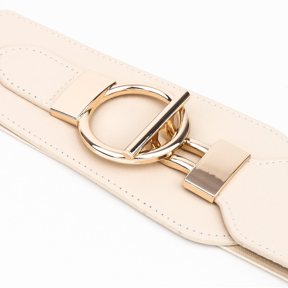 Classica Elastic Wide Belt with Alloy Buckle