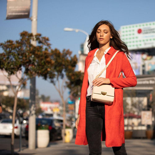 Load image into Gallery viewer, Elizabeth Off White Leather Saddle Bag - A Touch of Elegance
