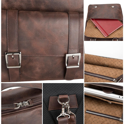 Load image into Gallery viewer, Elmira Leather Laptop Backpack for Men and Women-26
