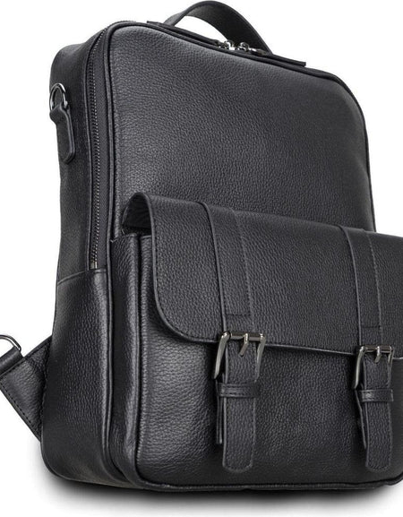 Elmira Leather Laptop Backpack for Men and Women-0
