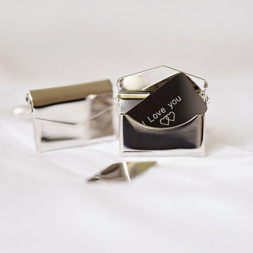 Load image into Gallery viewer, Secret Message Engraved Cufflinks
