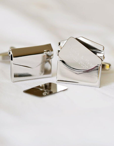 Secret Message Engraved Cufflinks