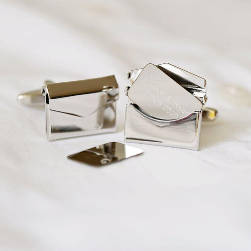 Load image into Gallery viewer, Secret Message Engraved Cufflinks
