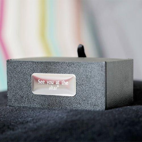 Load image into Gallery viewer, Secret Message Engraved Cufflinks
