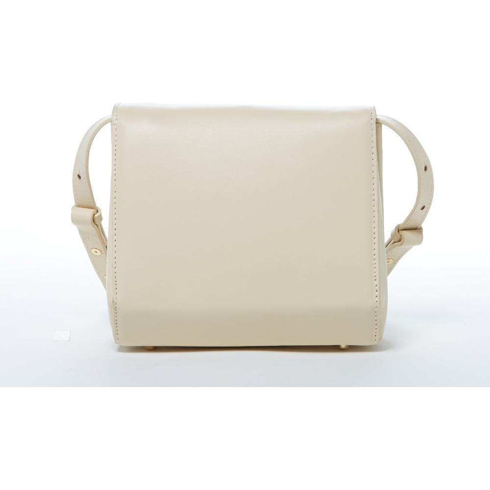 Elizabeth Off White Leather Saddle Bag - A Touch of Elegance