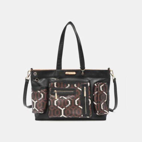 Load image into Gallery viewer, Nicole Lee USA Geometric Pattern Large Handbag
