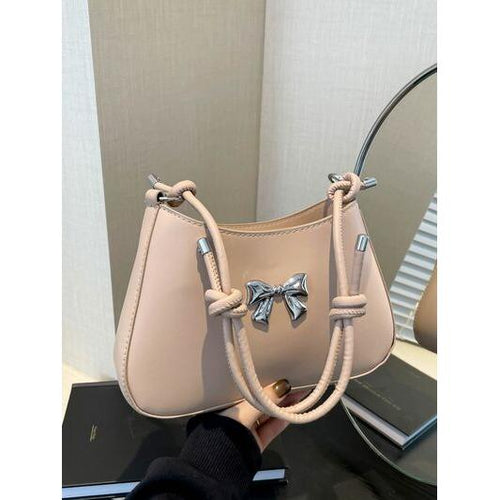 Load image into Gallery viewer, Bow PU Leather Knotted Strap Handbag – An Epitome of Elegance
