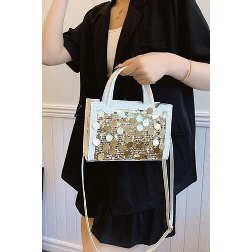 Load image into Gallery viewer, PU Leather Sequin Handbag - Elegance Redefined
