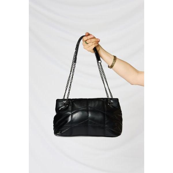 SHOMICO PU Leather Chain Handbag - A Touch of Elegance