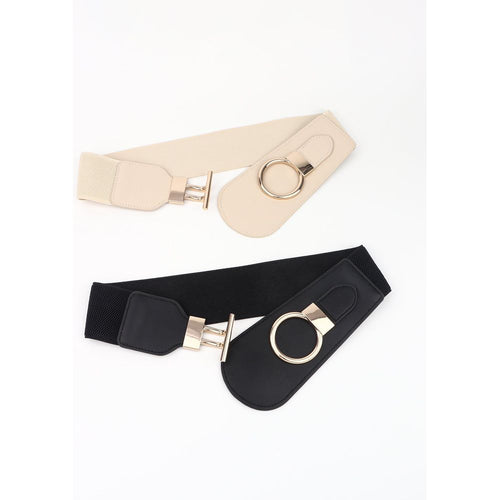 Load image into Gallery viewer, Classica Elastic Wide Belt with Alloy Buckle
