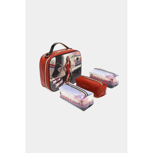 Load image into Gallery viewer, Nicole Lee USA Printed Handbag with Three Pouches - A Luxe Accessory for the Modern Woman
