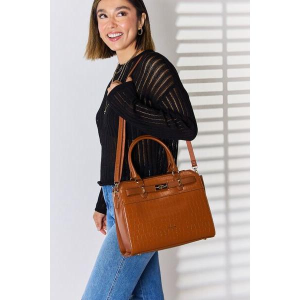 David Jones Texture PU Leather Handbag - Elevate Your Elegance