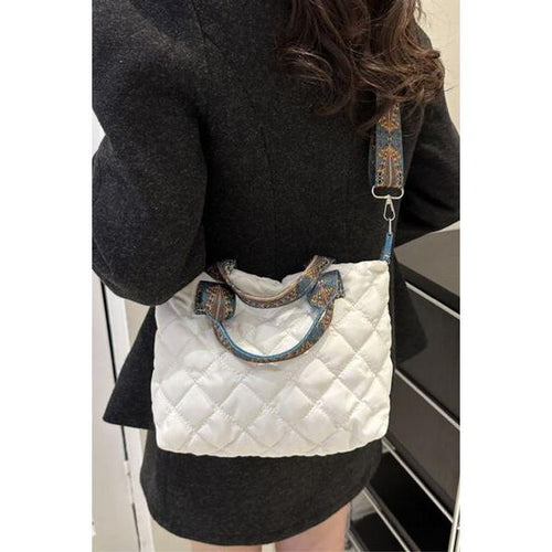 Load image into Gallery viewer, Designer Handbags Bubble Textured Printed Strap Handbag
