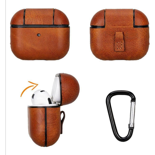 Load image into Gallery viewer, Gillette Leather Case for AirPods 3-4
