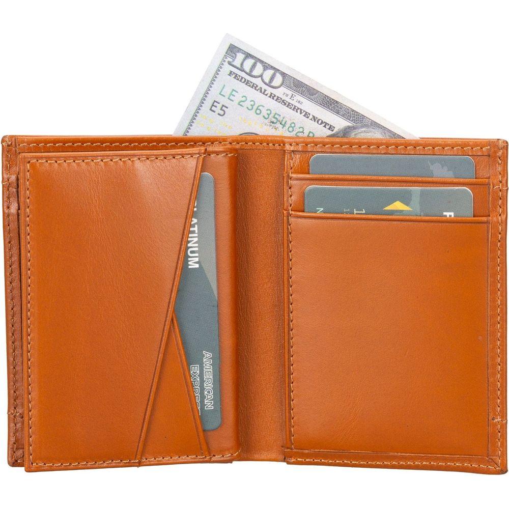 Glendo Apple AirTag Slot Leather Wallet, Handcrafted, Unisex-14