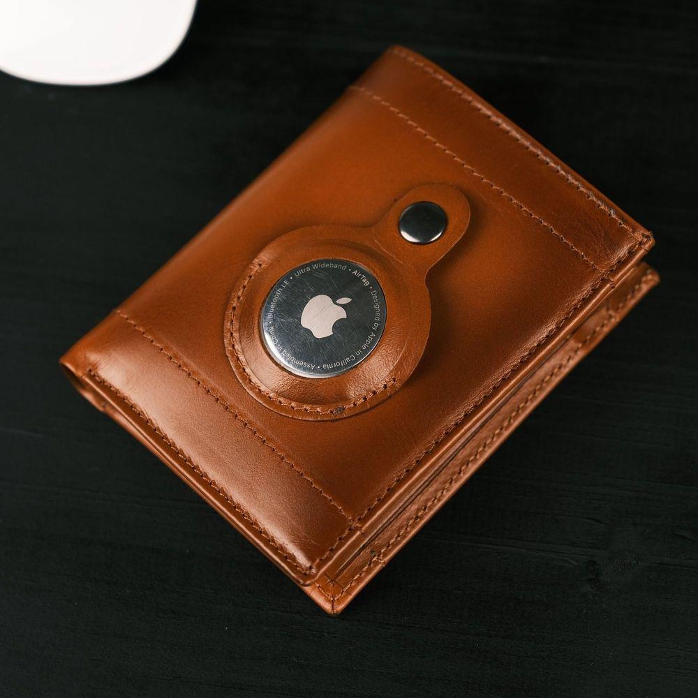 Glendo Apple AirTag Slot Leather Wallet, Handcrafted, Unisex-10