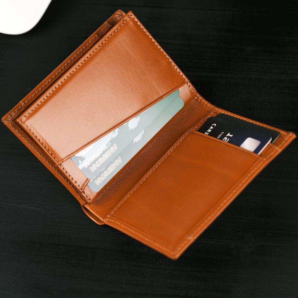 Glendo Apple AirTag Slot Leather Wallet, Handcrafted, Unisex-8