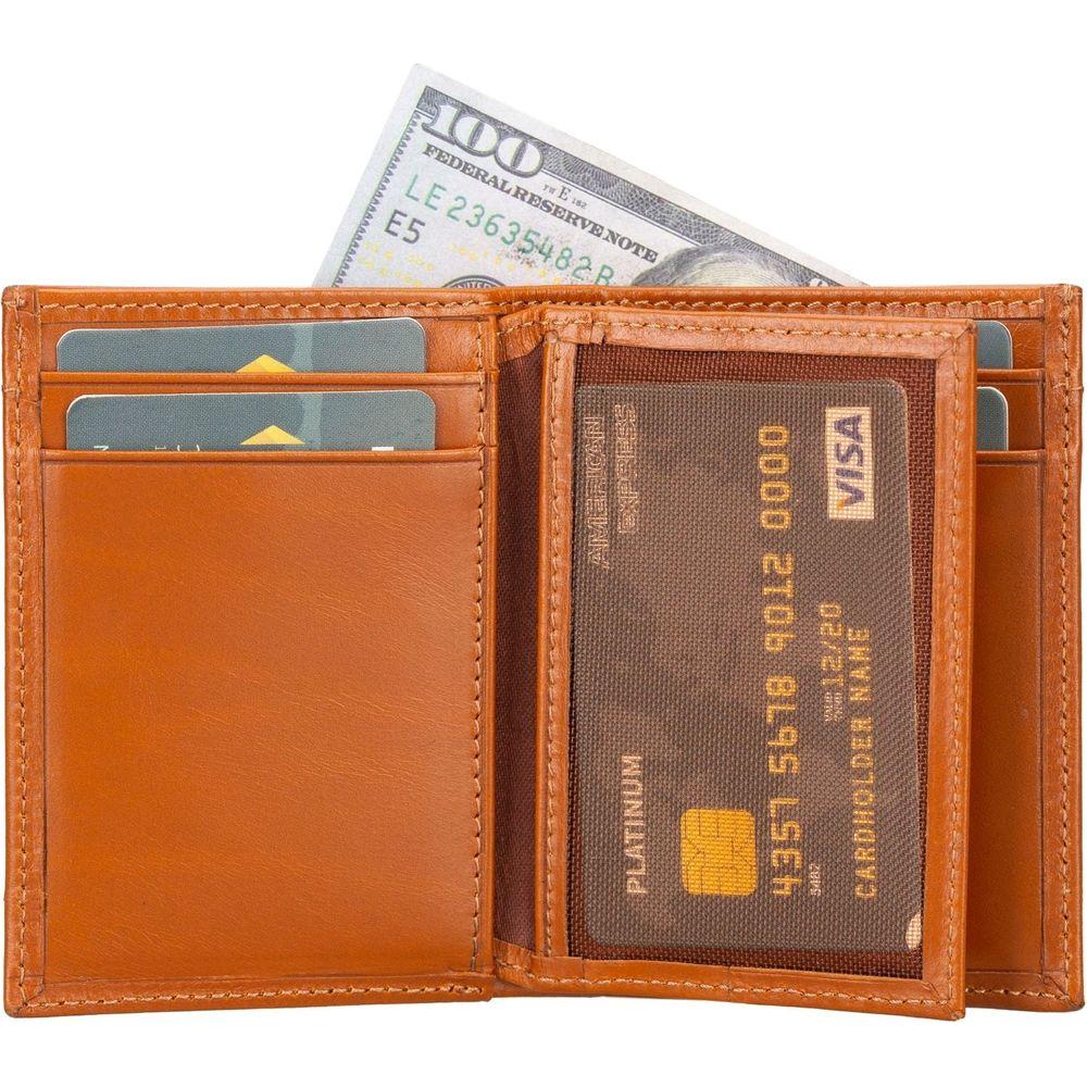 Glendo Apple AirTag Slot Leather Wallet, Handcrafted, Unisex-13