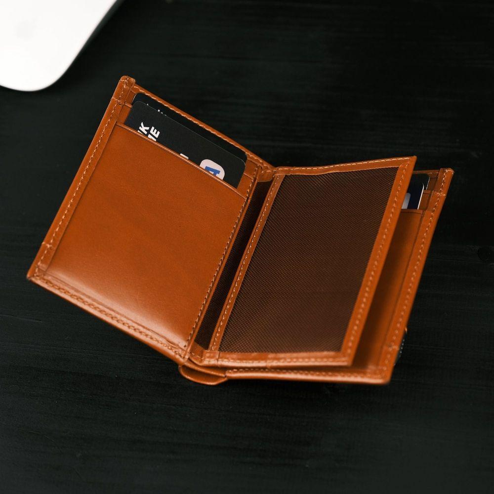 Glendo Apple AirTag Slot Leather Wallet, Handcrafted, Unisex-9