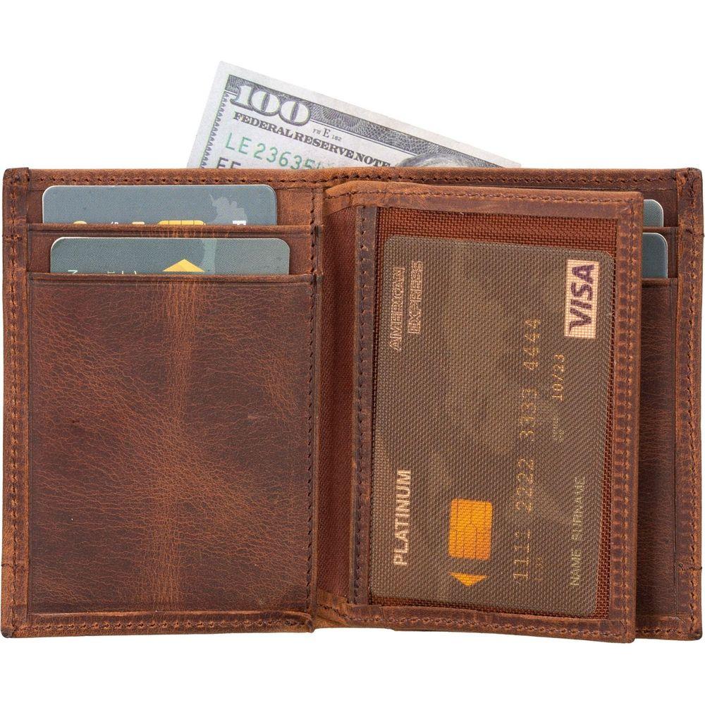 Glendo Apple AirTag Slot Leather Wallet, Handcrafted, Unisex-21