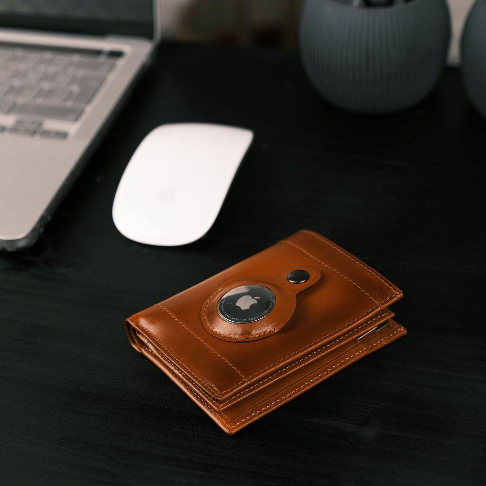 Glendo Apple AirTag Slot Leather Wallet, Handcrafted, Unisex-11