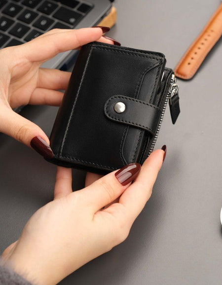 Glenrock Black Leather Pop-up Cardholder Wallet-0