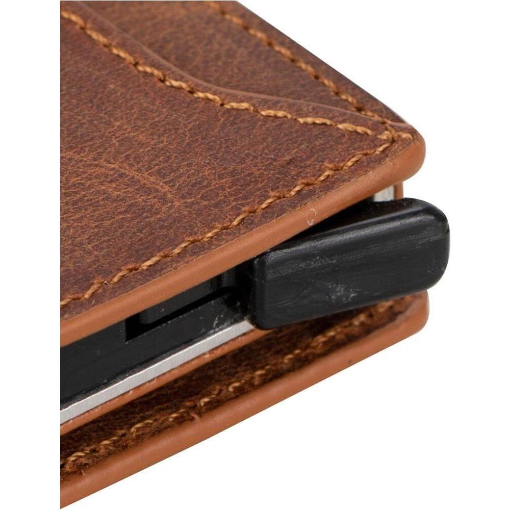 Glenrock Genuine Cowhide Leather Pop Up Card Holder Wallet-35