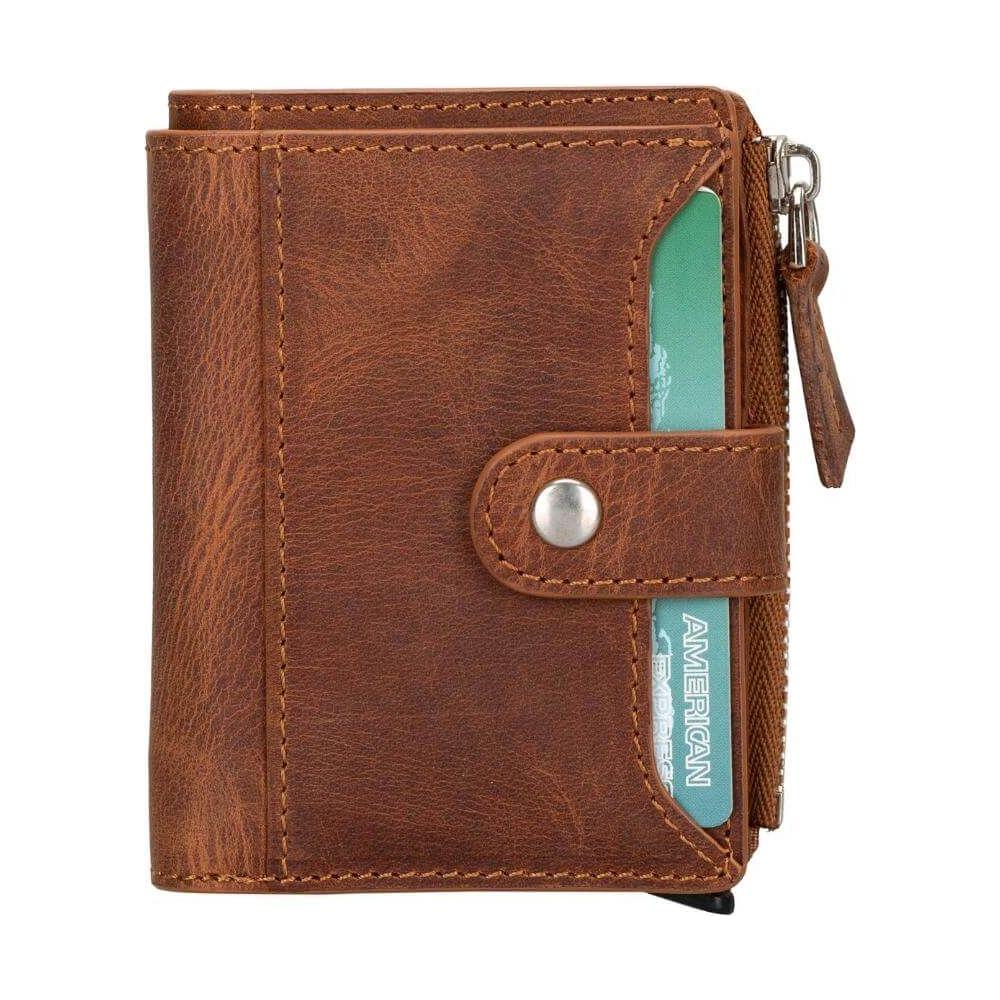 Glenrock Genuine Cowhide Leather Pop Up Card Holder Wallet-32