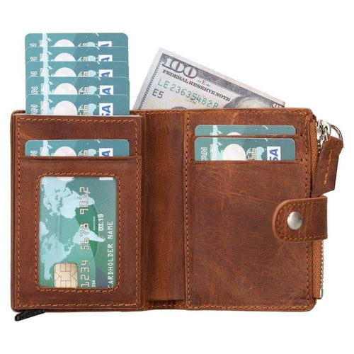 Load image into Gallery viewer, Glenrock Genuine Cowhide Leather Pop Up Card Holder Wallet-31
