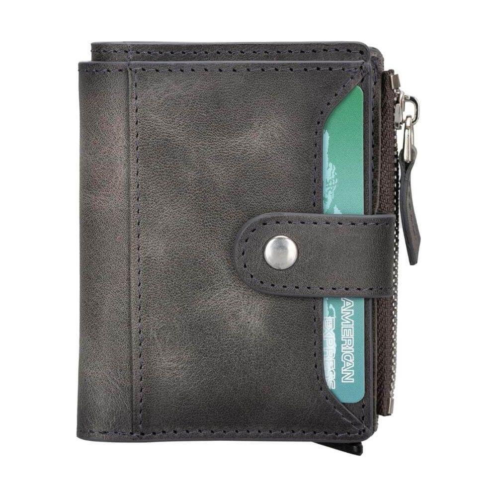 Glenrock Genuine Cowhide Leather Pop Up Card Holder Wallet-20