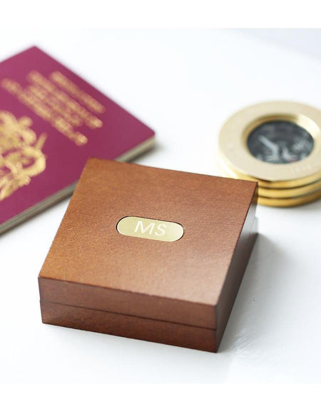 Compass Personalised With Timber Box