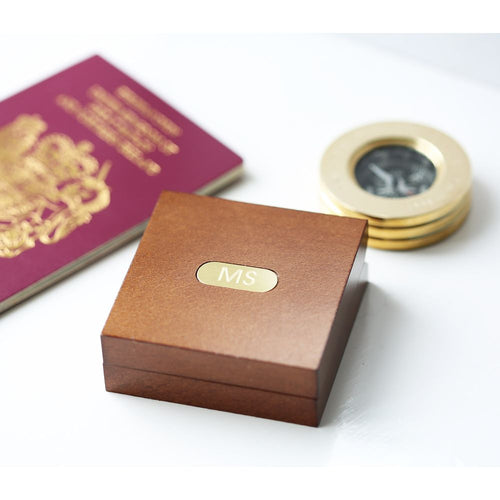 Load image into Gallery viewer, Compass Personalised With Timber Box
