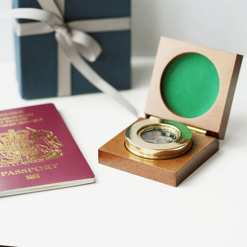 Load image into Gallery viewer, Compass Personalised With Timber Box
