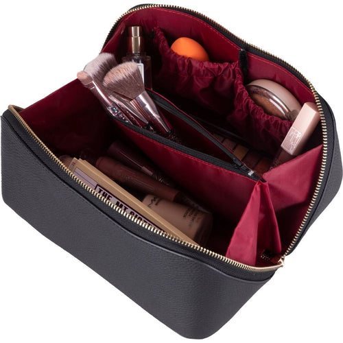 Load image into Gallery viewer, Haines Leather Cosmetic Bag – Stylish &amp; Durable Makeup Bag for Travel-2
