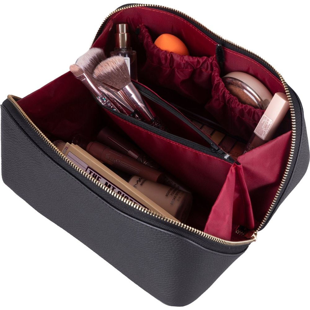 Haines Leather Cosmetic Bag – Stylish & Durable Makeup Bag for Travel-2