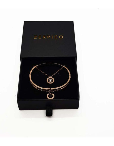Jericho Rosé Gold Necklace & Bracelet Bundle