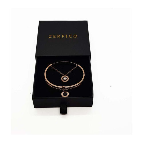 Load image into Gallery viewer, Jericho Rosé Gold Necklace &amp; Bracelet Bundle
