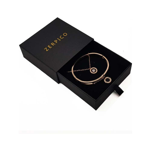 Load image into Gallery viewer, Jericho Rosé Gold Necklace &amp; Bracelet Bundle
