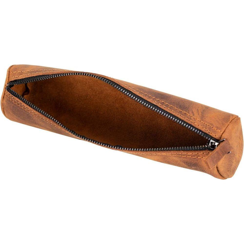 Handmade Genuine Cow Leather Pencil Case-1